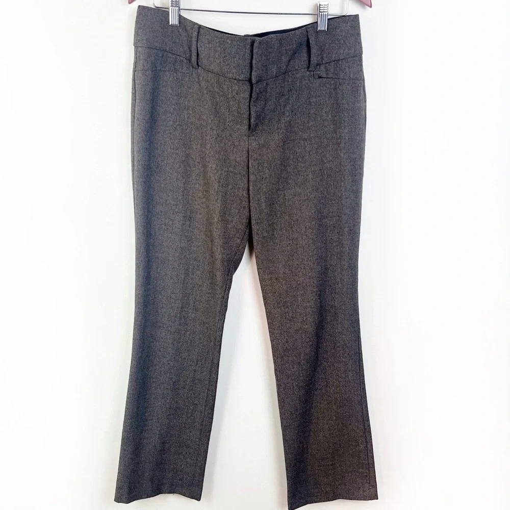 Apt 9 Magic Waist Tummy Control Straight Leg Dress Pants 8 Career Office Brown
